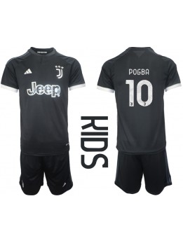 Juventus Paul Pogba #10 Replika Tredje Kläder Barn 2023-24 Kortärmad (+ byxor)